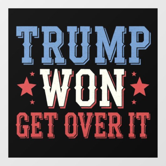 Trump won het in 2024 raamsticker (Vel)
