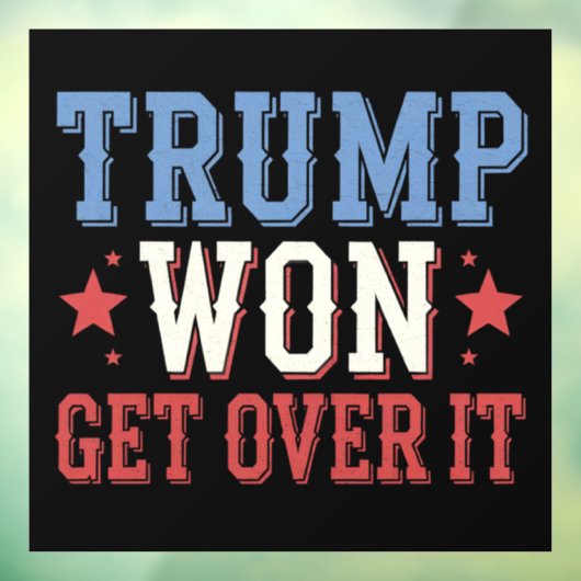 Trump won het in 2024 raamsticker (Vel 3)