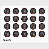 Trump won het in 2024 ronde sticker (Vel)