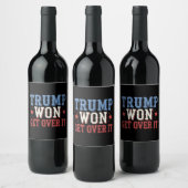 Trump won het in 2024 wijn etiket (Flessen)