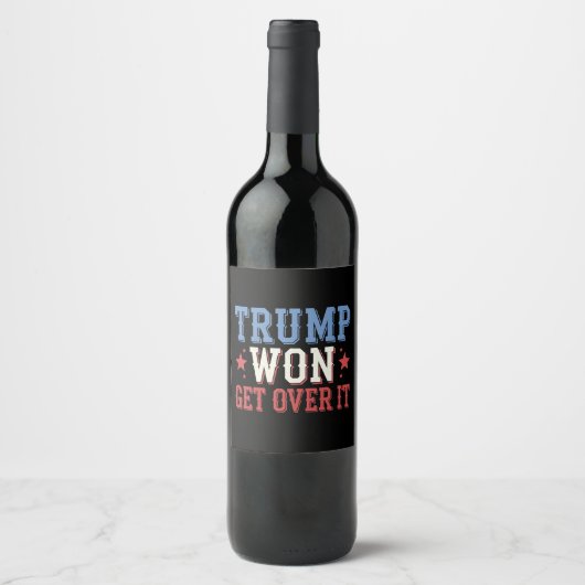 Trump won het in 2024 wijn etiket (Voorkant)