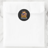 Trump won het in 2025 ronde sticker (Tas)