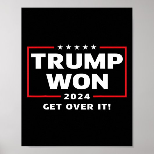 Trump won het jaar 2024 poster (Voorkant)