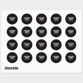 Trump won het jaar 2024 ronde sticker (Vel)