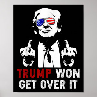 Trump won het van zijn patriottische pro Trump Ant Poster