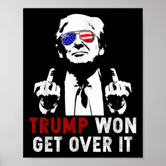 Trump won het van zijn patriottische pro Trump Ant Poster (Voorkant)