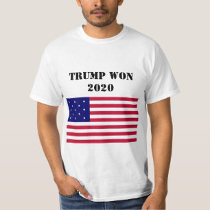 Trump won in 2020 het T-shirt van de verkiezingen