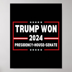 Trump won in 2024 de Mega Republ van het Senaatsge Poster
