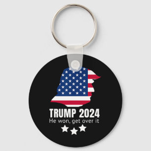 Trump won in 2024 een overwinning sleutelhanger