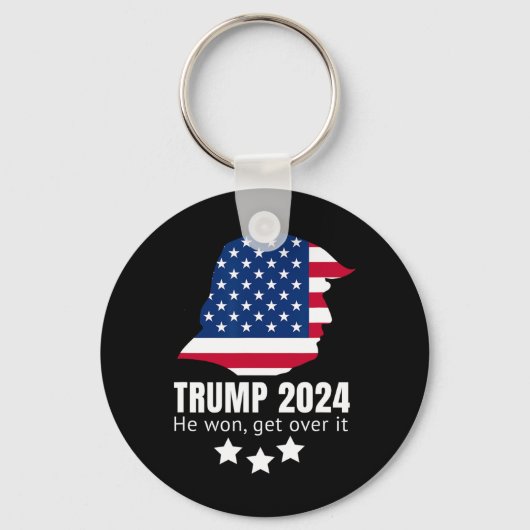 Trump won in 2024 een overwinning sleutelhanger (Voorkant)