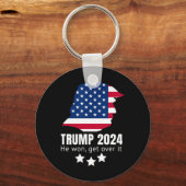 Trump won in 2024 een overwinning sleutelhanger (Voorkant)