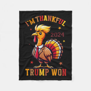 Trump won in 2024 en nam de Amerikaan terug Fleece Deken