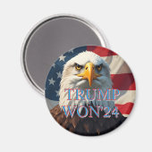 TRUMP WON IN 2024 MAGNEET (Voorkant / Achterkant)