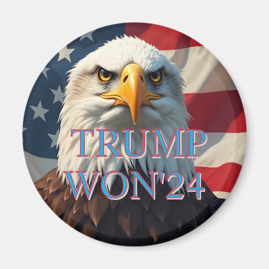 TRUMP WON IN 2024 MAGNEET (Voorkant)