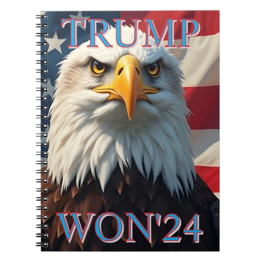 TRUMP WON IN 2024 NOTITIEBOEK (Voorkant)