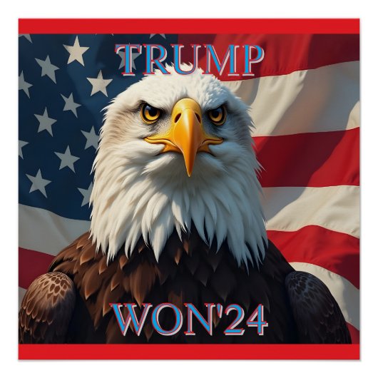 TRUMP WON IN 2024 PERFECT POSTER (Voorkant)