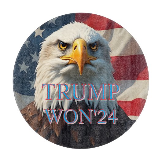 TRUMP WON IN 2024 SNIJPLANK (Voorkant)