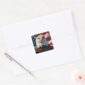 TRUMP WON IN 2024 VIERKANTE STICKER (Envelop)