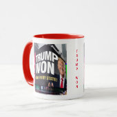 TRUMP WON IN EVERY STATE   MUG MOK (Voorkant links)