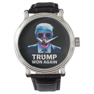 Trump won opnieuw de verkiezingen van 2024 stem pr horloge