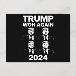 Trump won opnieuw inauguratie dag 47 van de verkie briefkaart