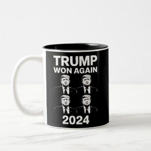 Trump won opnieuw inauguratie dag 47 van de verkie tweekleurige koffiemok
