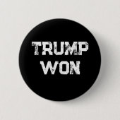 Trump Won Ronde Button 5,7 Cm (Voorkant)