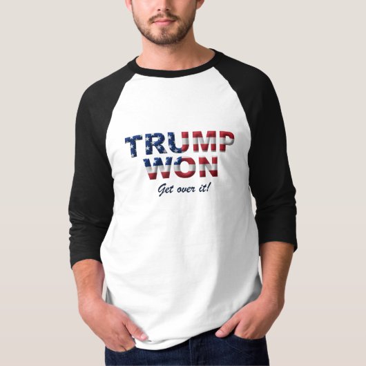 TRUMP WON trui voor mannen T-shirt (Voorkant)