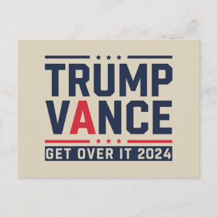 Trump Won Verkiezingen 2024 President Trump Vance Briefkaart