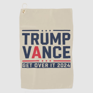 Trump Won Verkiezingen 2024 President Trump Vance Golfhanddoek