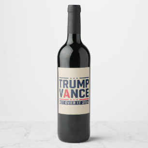 Trump Won Verkiezingen 2024 President Trump Vance Wijn Etiket