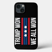 Trump won We All Won 2024 Amerikaanse vlag Trump w Case-Mate iPhone Case (Achterkant)