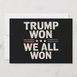 Trump Won We Hebben Allen Gewonnen President 47 VS Kaart