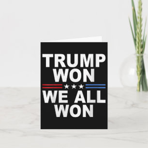 Trump won - We wonnen allemaal 2025 Amerikaanse vl Kaart