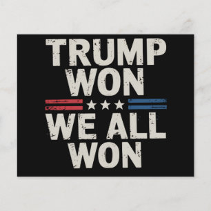 Trump Won Wij Hebben Allen Gewonnen President 47 V Flyer