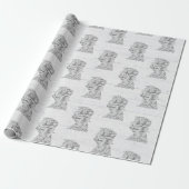 TRUMP Woordwolk Cadeaupapier (Uitgerold)