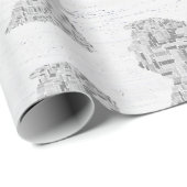 TRUMP Word Cloud Cadeaupapier (Rol Hoek)