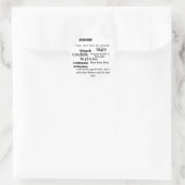 Trump Word Cloud Typografie Ronde Sticker (Tas)