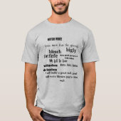 Trump Word Cloud Typografie T-shirt (Voorkant)
