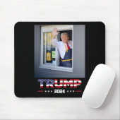 Trump Works Drive-thru Trump Serveert Frites Muismat (Met muis)