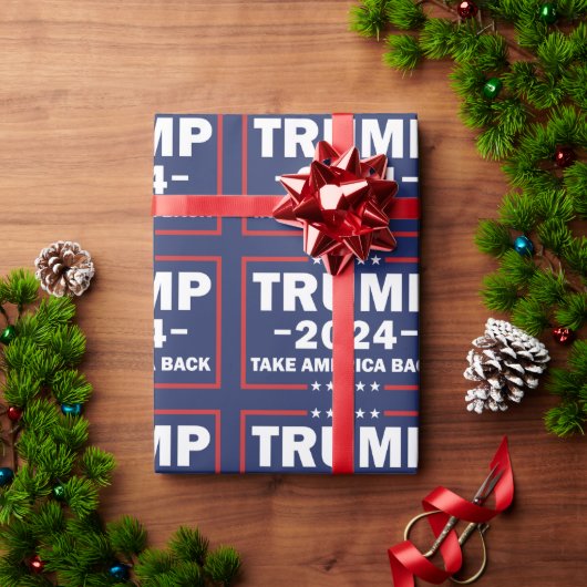 Trump Wrapping Paper Cadeaupapier (Feestdagen Geschenken)