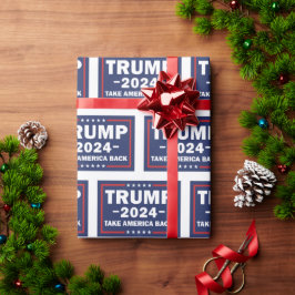 Trump Wrapping Paper Haal Amerika terug Cadeaupapier