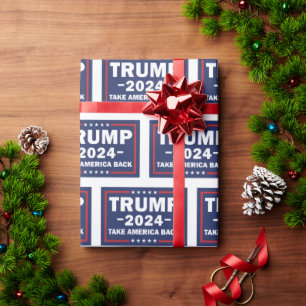 Trump Wrapping Paper Haal Amerika terug Cadeaupapier