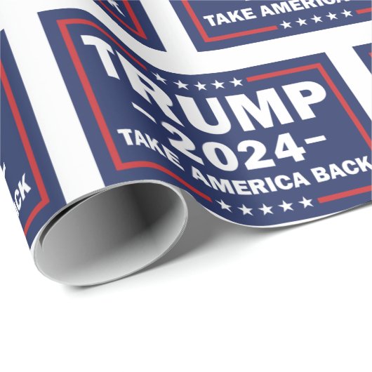 Trump Wrapping Paper Haal Amerika terug Cadeaupapier (Rol Hoek)