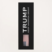 Trump yogamat met Amerikaanse vlag - Keep America (Voorkant)