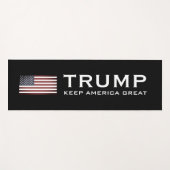 Trump yogamat met Amerikaanse vlag - Keep America (Voorkant (horizontaal))