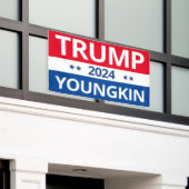 Trump Youngkin 2024 Spandoek (Buitenkant Gebouw)