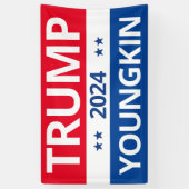 Trump Youngkin 2024 Spandoek (Verticaal)