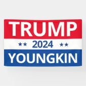 Trump Youngkin 2024 Spandoek (Horizontaal)