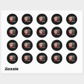 Trump zal de XI uit uw inauguratie D tariferen Ronde Sticker (Vel)